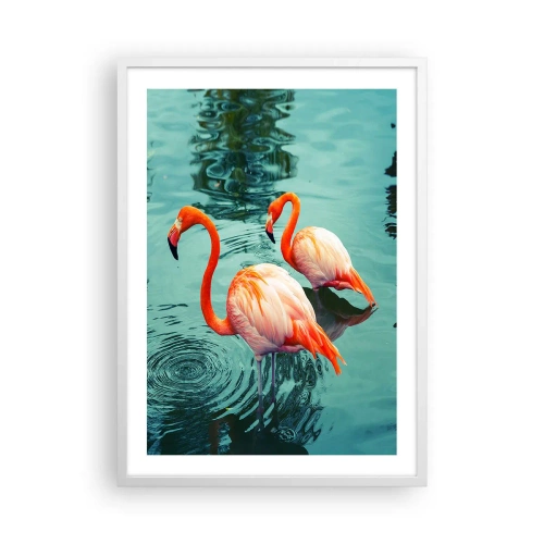 Poster în ramă albă - Suntem bune de revistele de modă - 50x70 cm