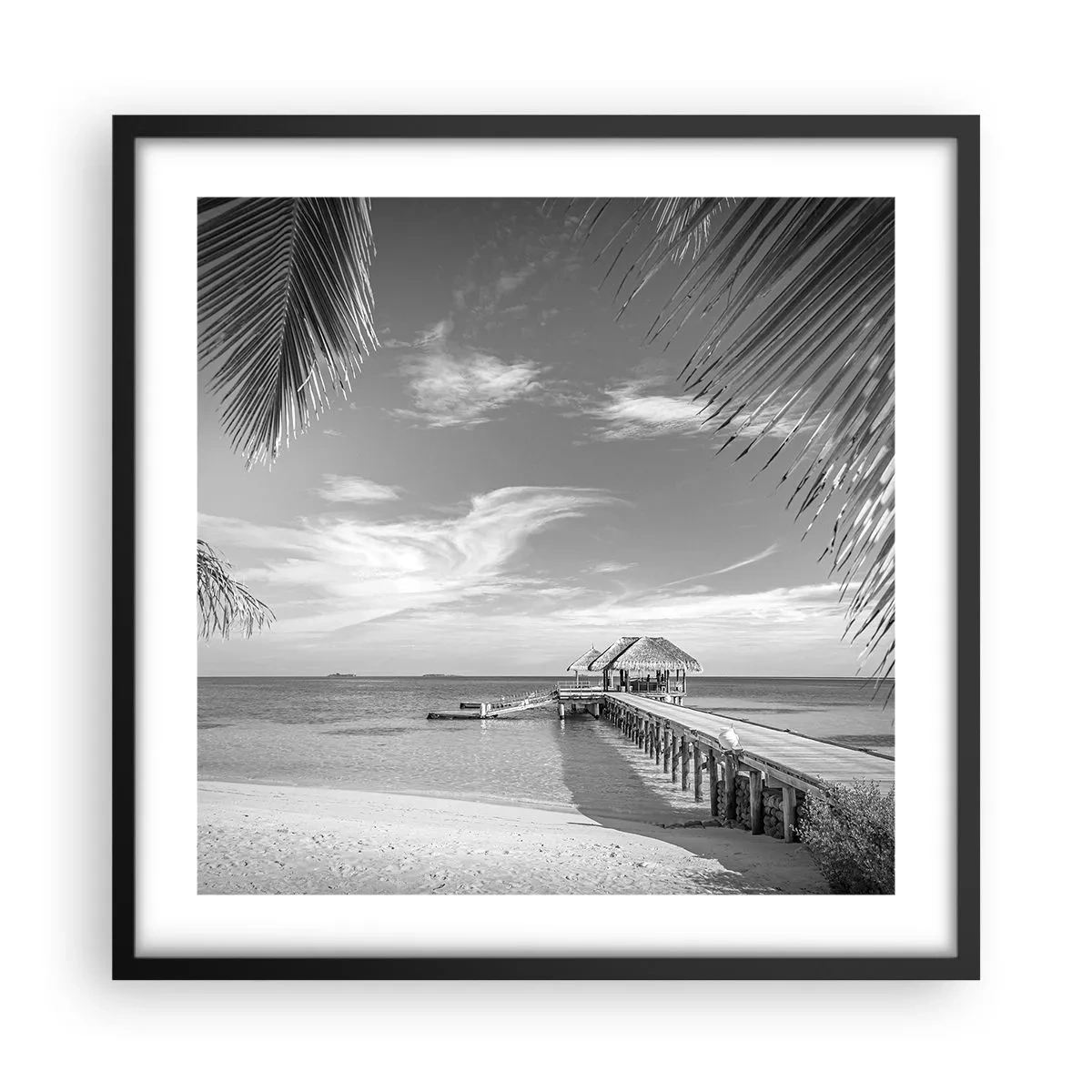 Poster în ramă neagră - O amintire sau un vis? - 50x50 cm