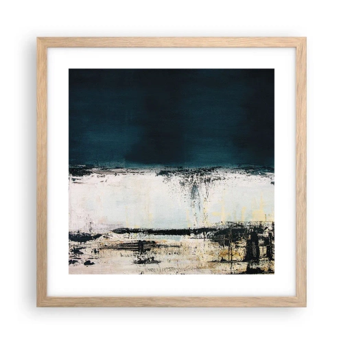 Poster în ramă de stejar deschis - Compoziție orizontală - 40x40 cm
