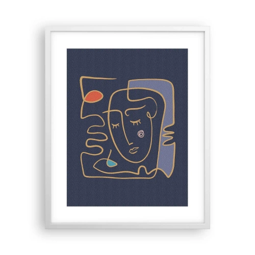 Poster în ramă albă - În reverie - 40x50 cm