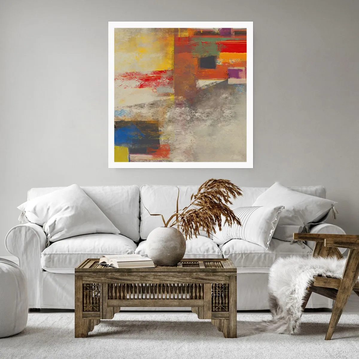 Poster - Geometria culorilor - 40x40 cm