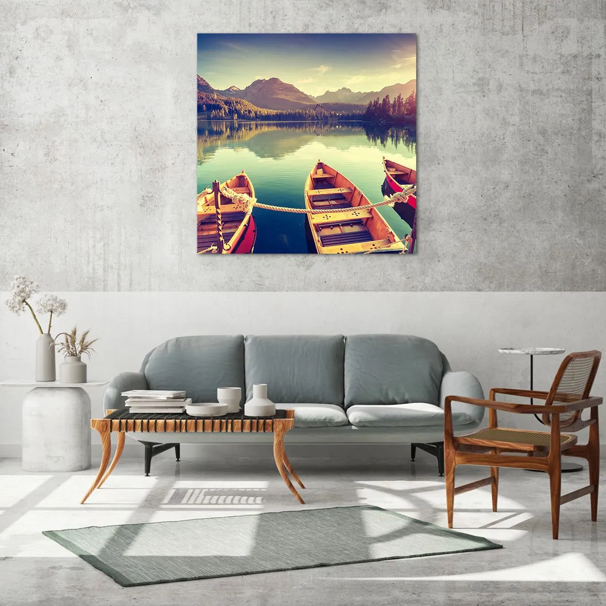 Tablou pe sticlă - Pentru a trăi după legile sale - 30x30 cm