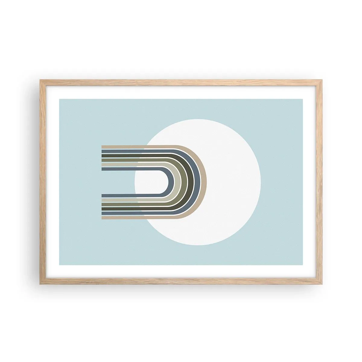 Poster în ramă de stejar deschis - Atracție irezistibilă - 70x50 cm