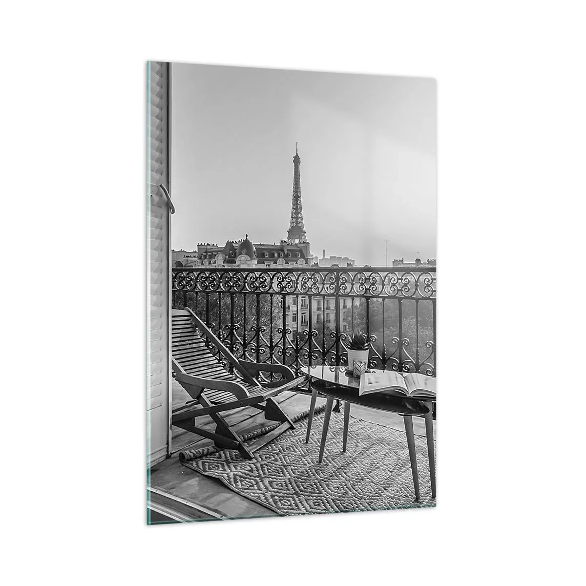 Tablou pe sticlă - După-amiază pariziană - 50x70 cm