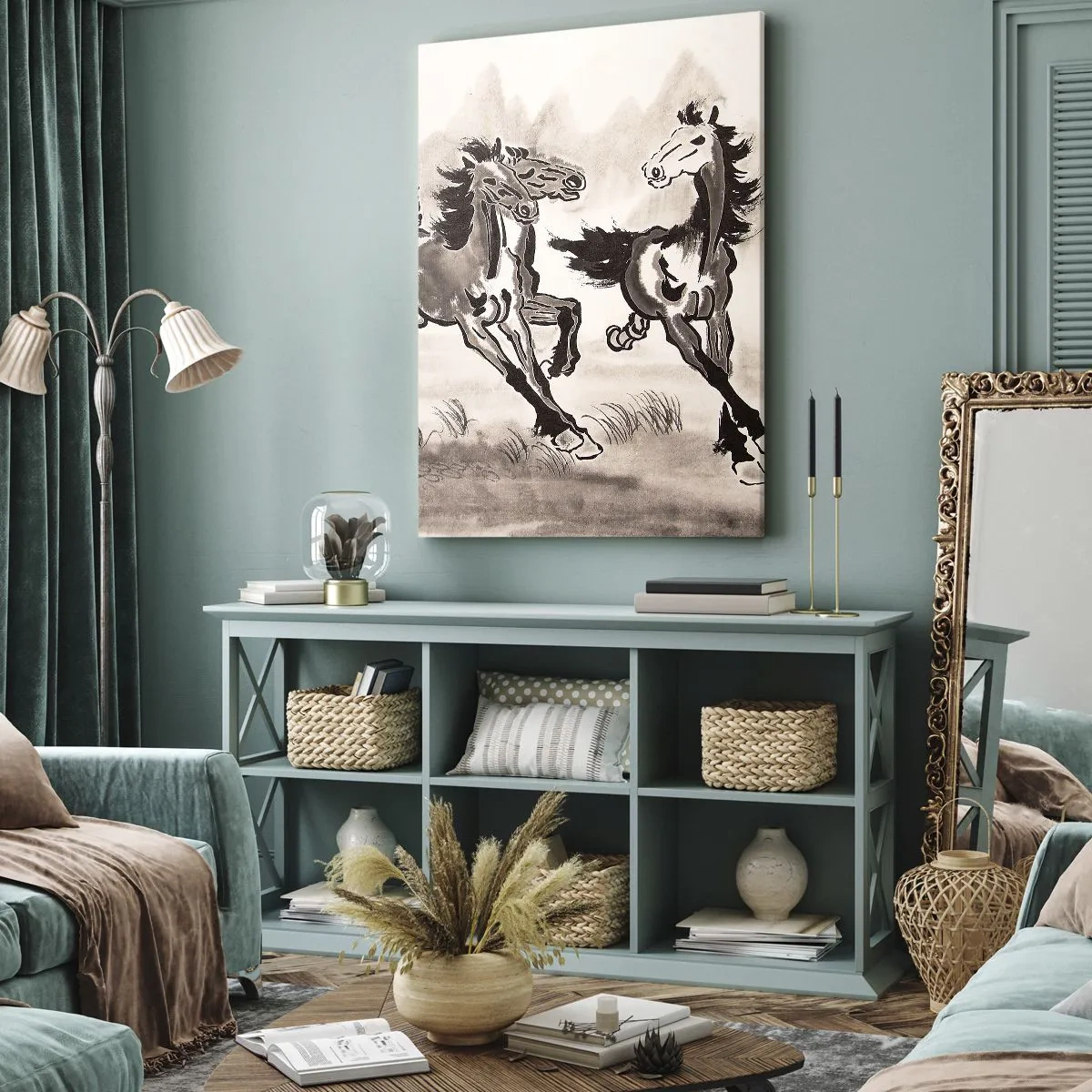 Tablou pe pânză - Un galop vesel - 50x70 cm