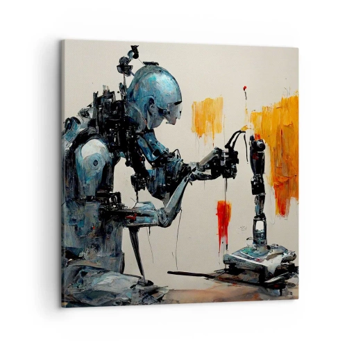 Tablou pe pânză - Vine ziua de mâine..... - 50x50 cm