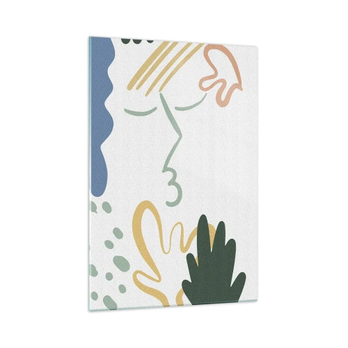 Tablou pe sticlă - Sărut de flori - 70x100 cm