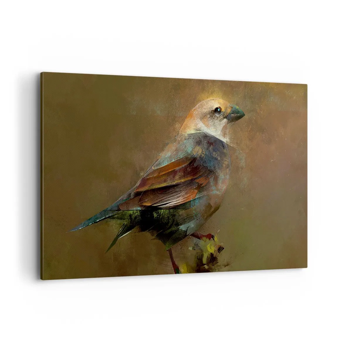 Tablou pe pânză - Vrăbiuță, o pasăre micuță - 100x70 cm