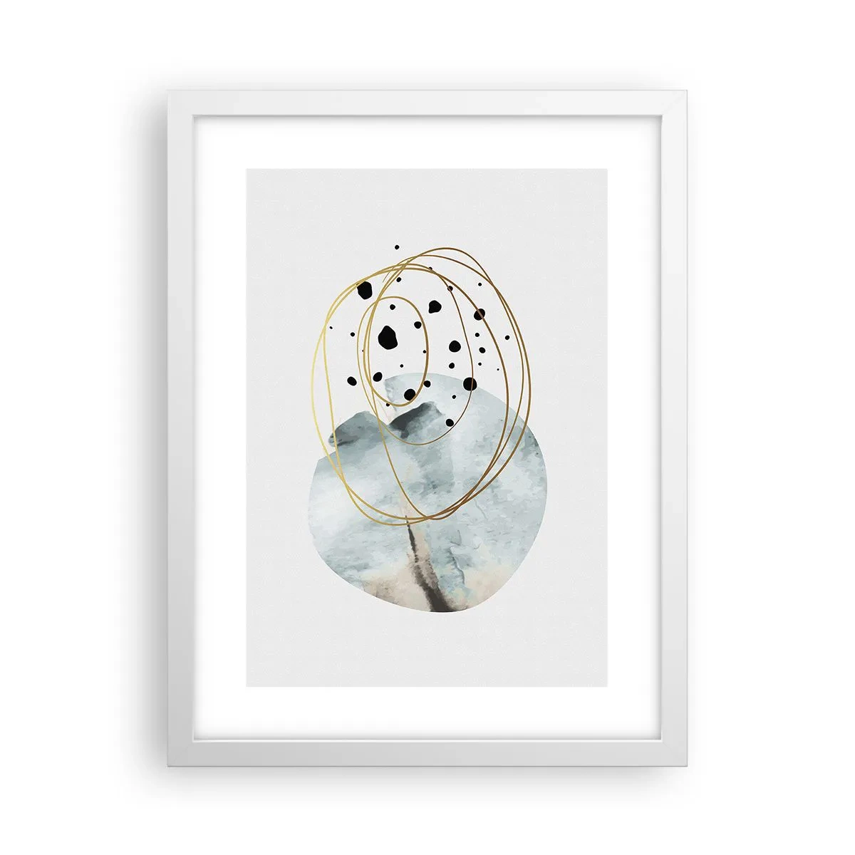 Poster în ramă albă - În îmbrățișarea spațiului - 30x40 cm