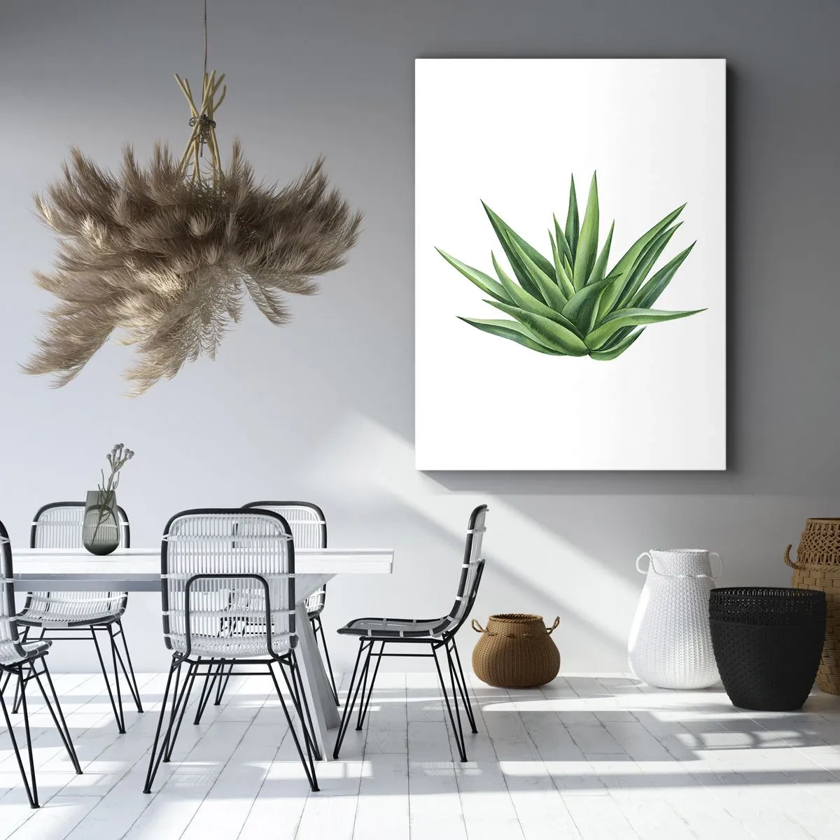 Tablou pe pânză - Verde - putere - viață - 45x80 cm