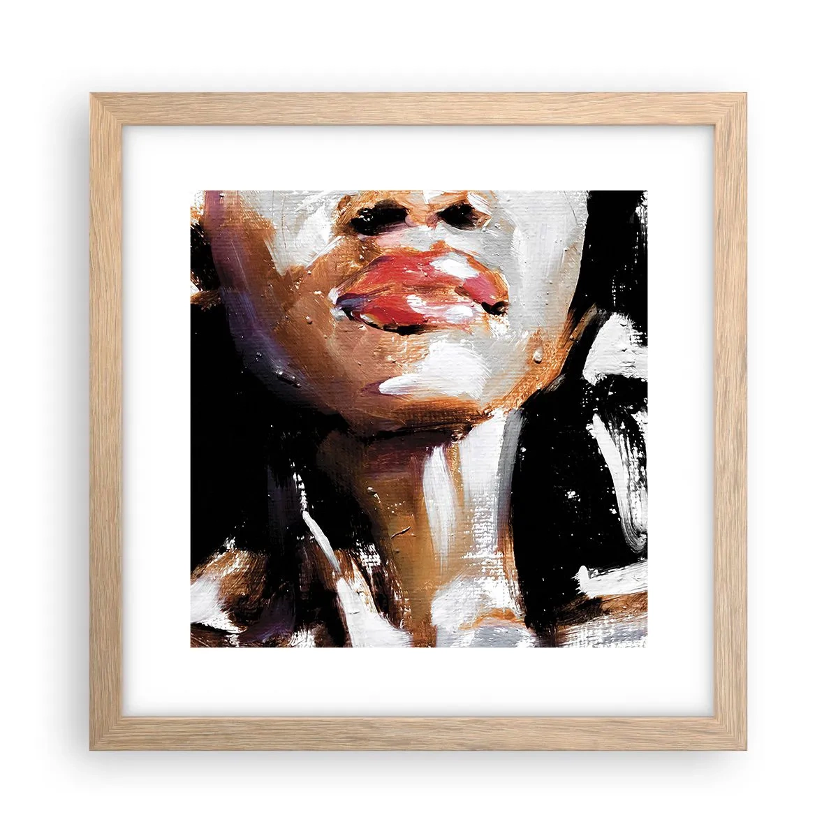 Poster în ramă de stejar deschis - Mândrie fără prejudecăți - 30x30 cm