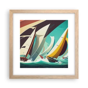 Poster în ramă de stejar deschis - Voinici și învingători - 30x30 cm