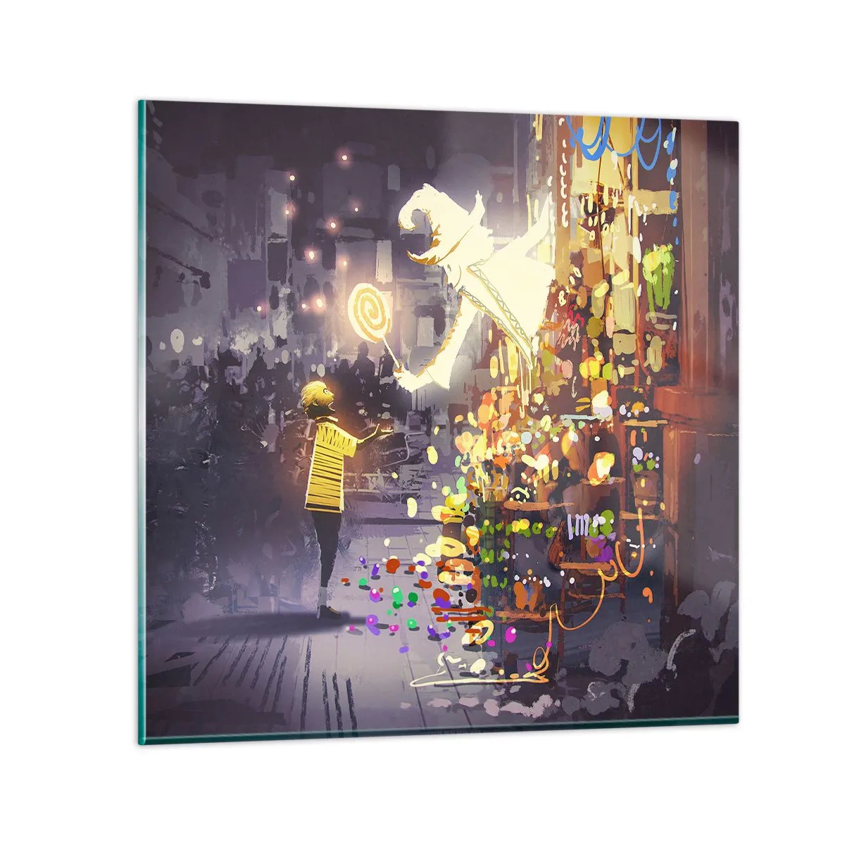 Tablou pe sticlă - Vrăjitoria există - 70x70 cm