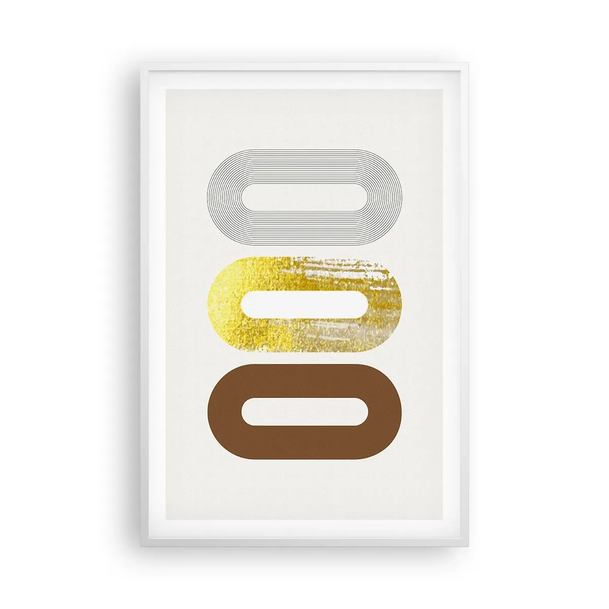 Poster în ramă albă - Ooo! - 61x91 cm