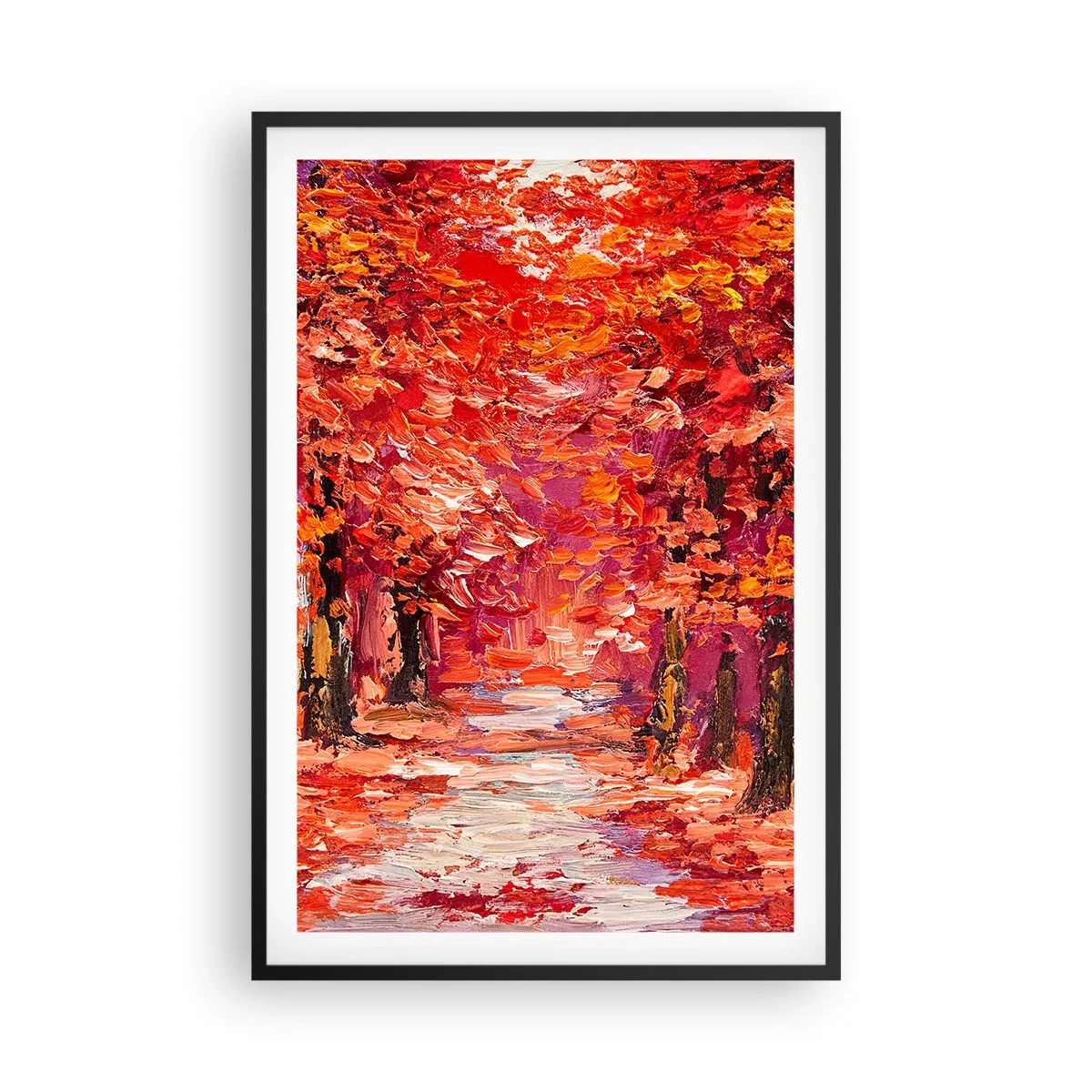 Poster în ramă neagră - Impresie de toamnă - 61x91 cm