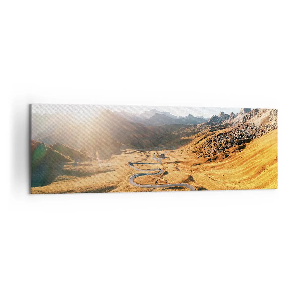 Tablou pe pânză - Într-o vale de aur - 160x50 cm