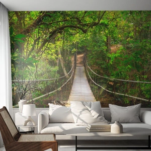 Tapet Premium Sand - Pentru că în grădină crește o liană - Peisaj, pădure, Natură - 100x70 cm