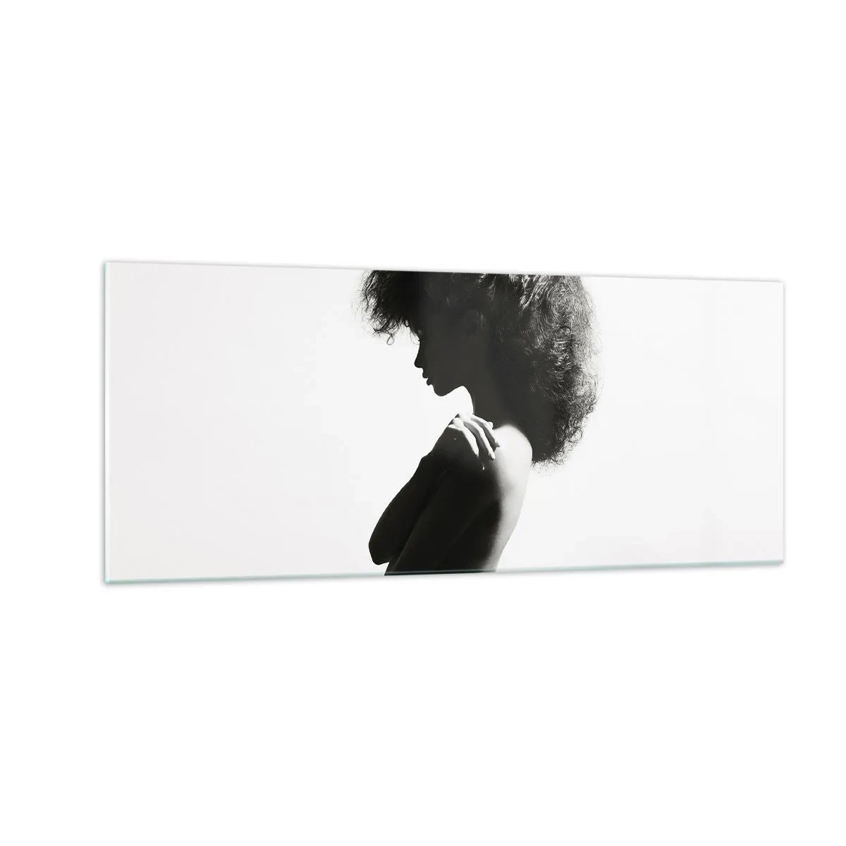 Tablou pe sticlă - Ca o floare pe o tulpină subțire - 100x40 cm