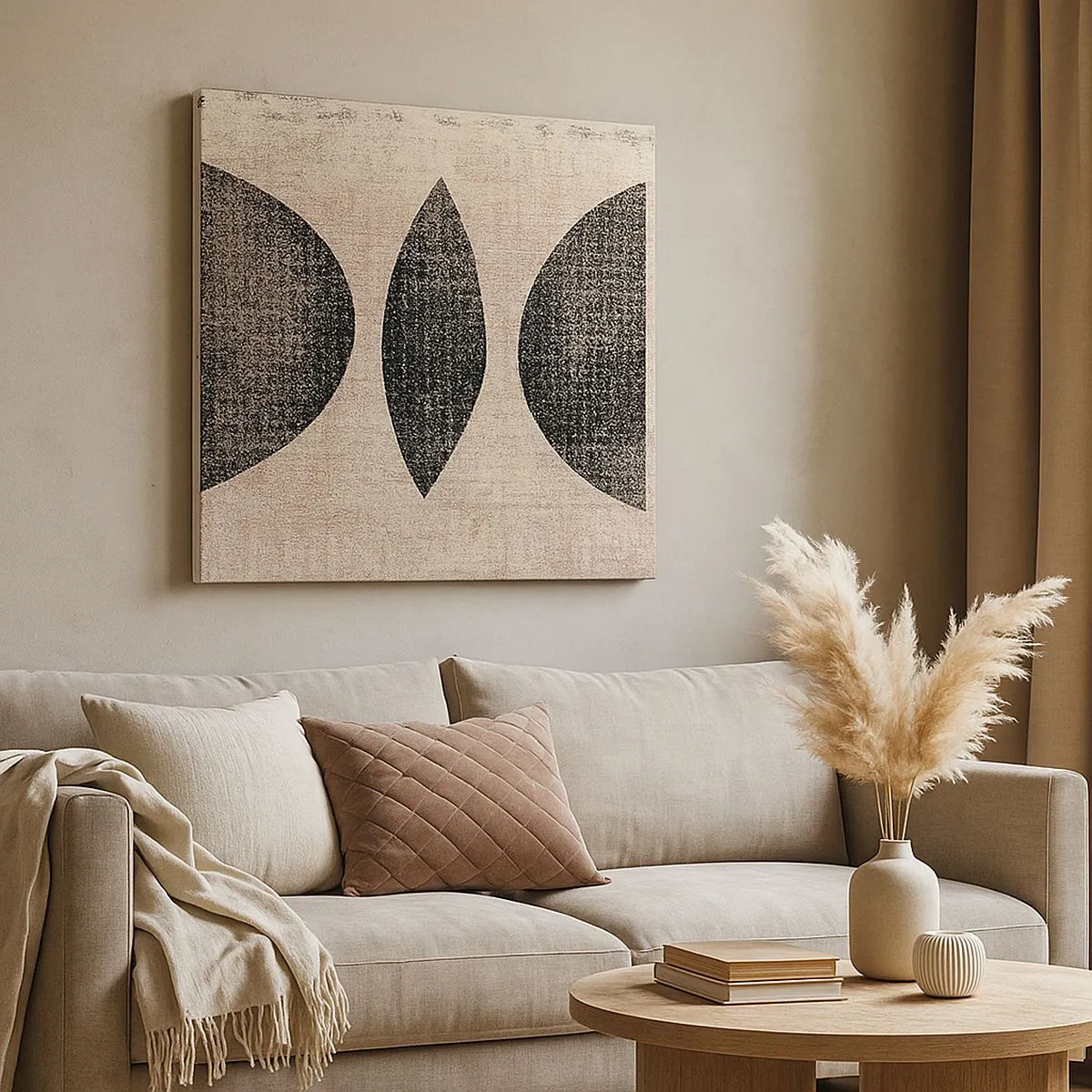 Tablou pe pânză - Abstracție etnică - 30x30 cm