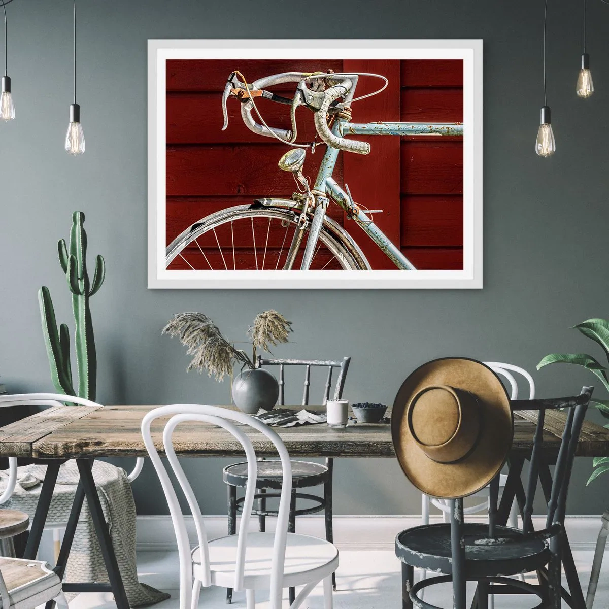 Poster în ramă albă - Creat pentru victorie - 40x30 cm