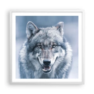 Poster în ramă albă - Accepți provocarea? - 60x60 cm