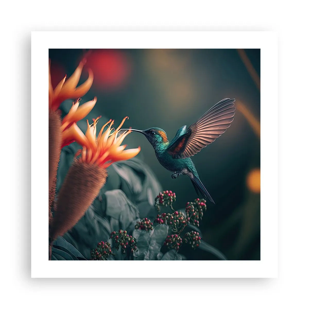 Poster - Viață cu adevărat colorată - 50x50 cm