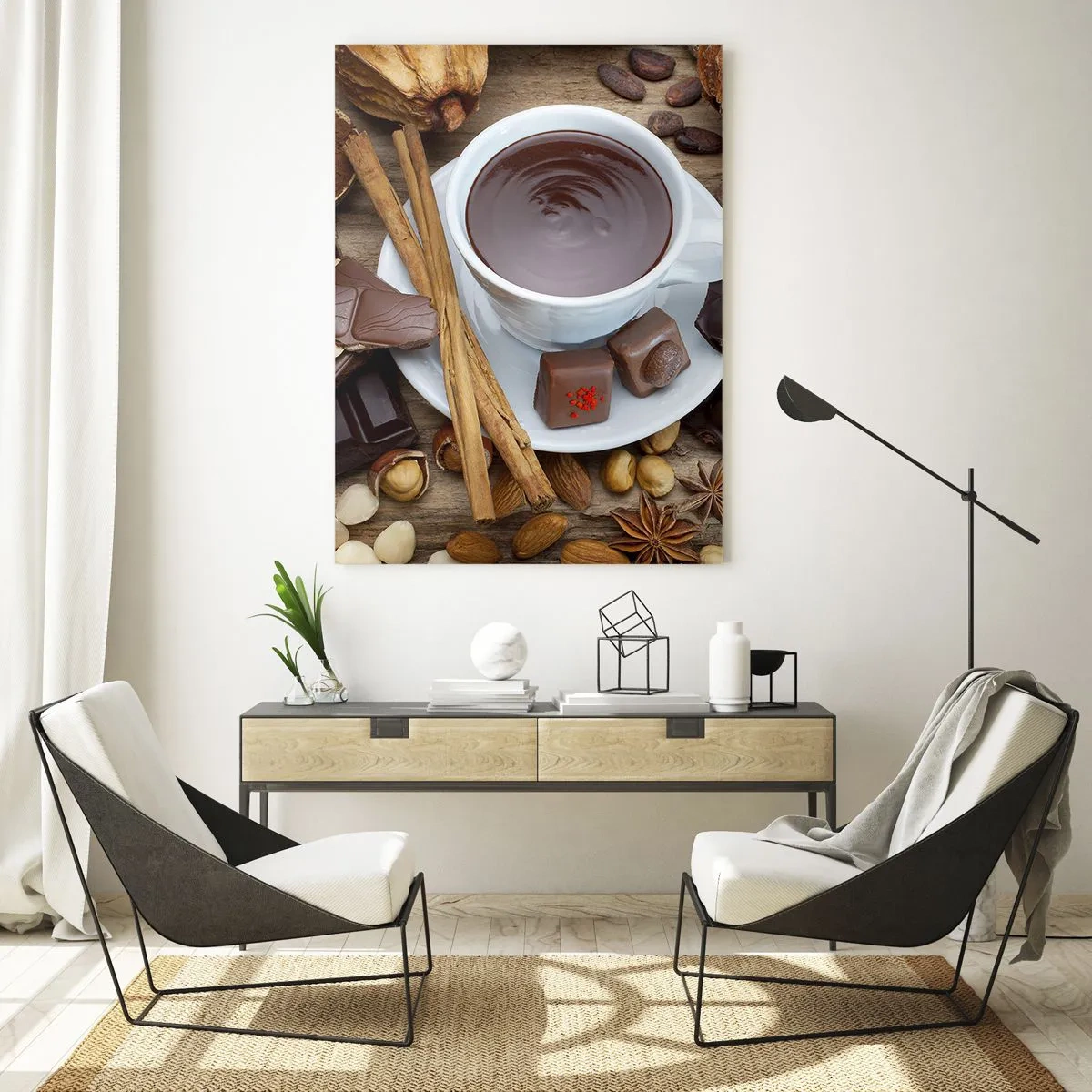 Tablou pe sticlă - De la fabrica de ciocolată de basm - 50x70 cm