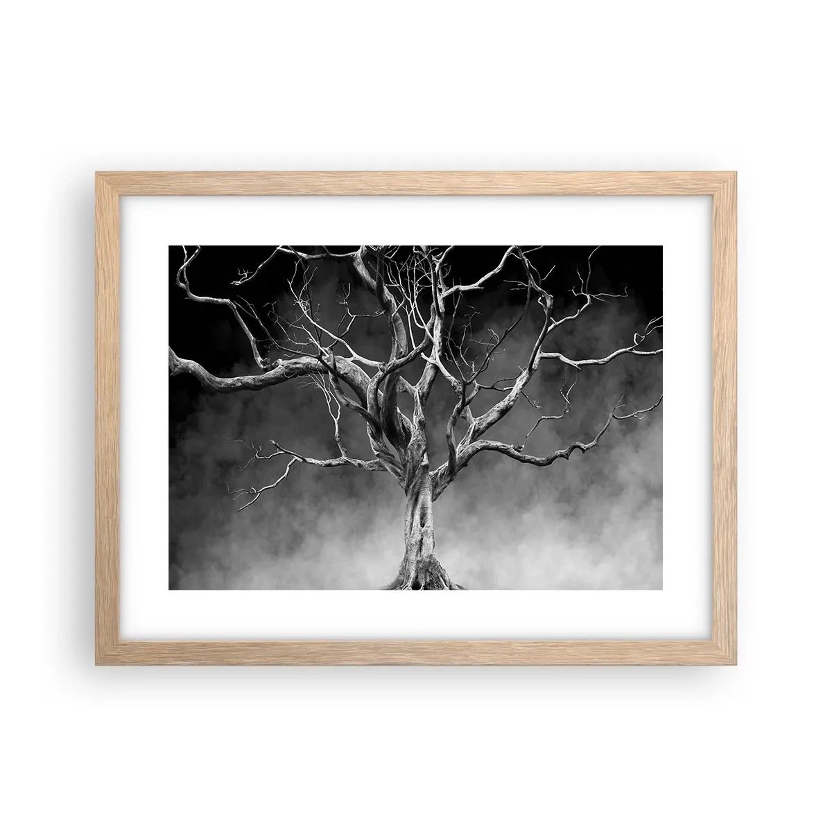 Poster în ramă de stejar deschis - Primare și sacre - 40x30 cm