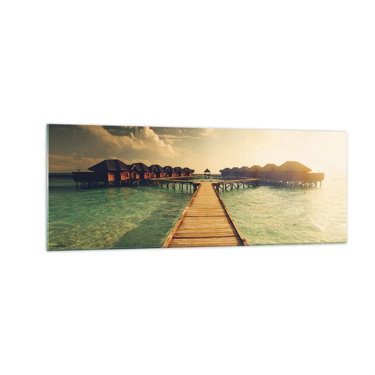 Tablou pe sticlă - O invitație caldă - 140x50 cm