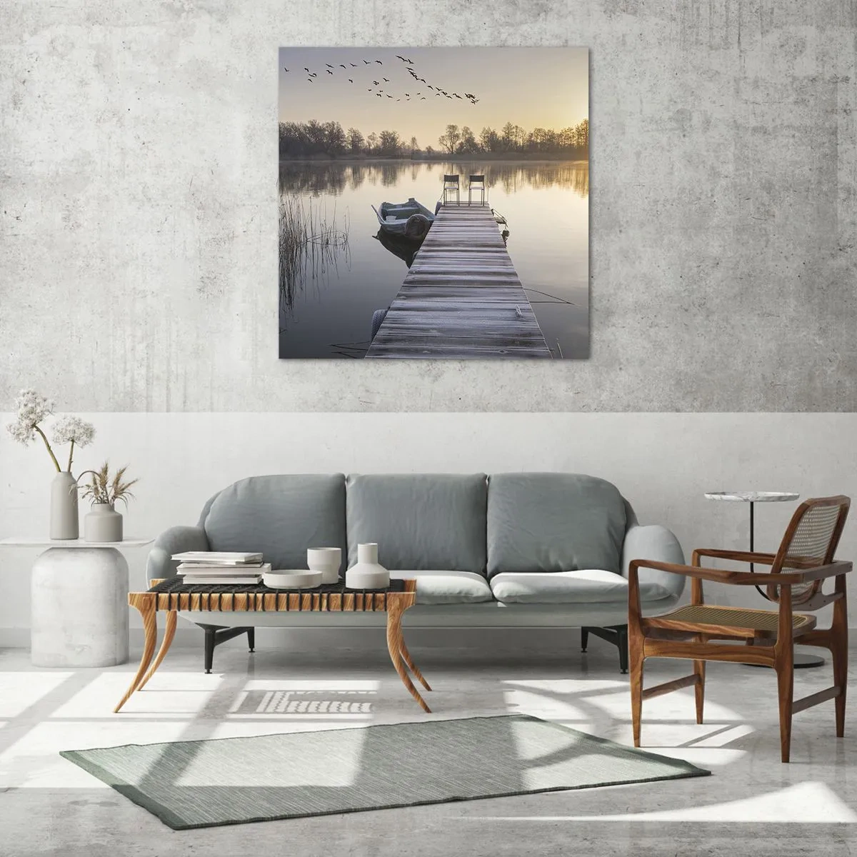 Tablou pe sticlă - O să mă întorc în curând - 40x40 cm