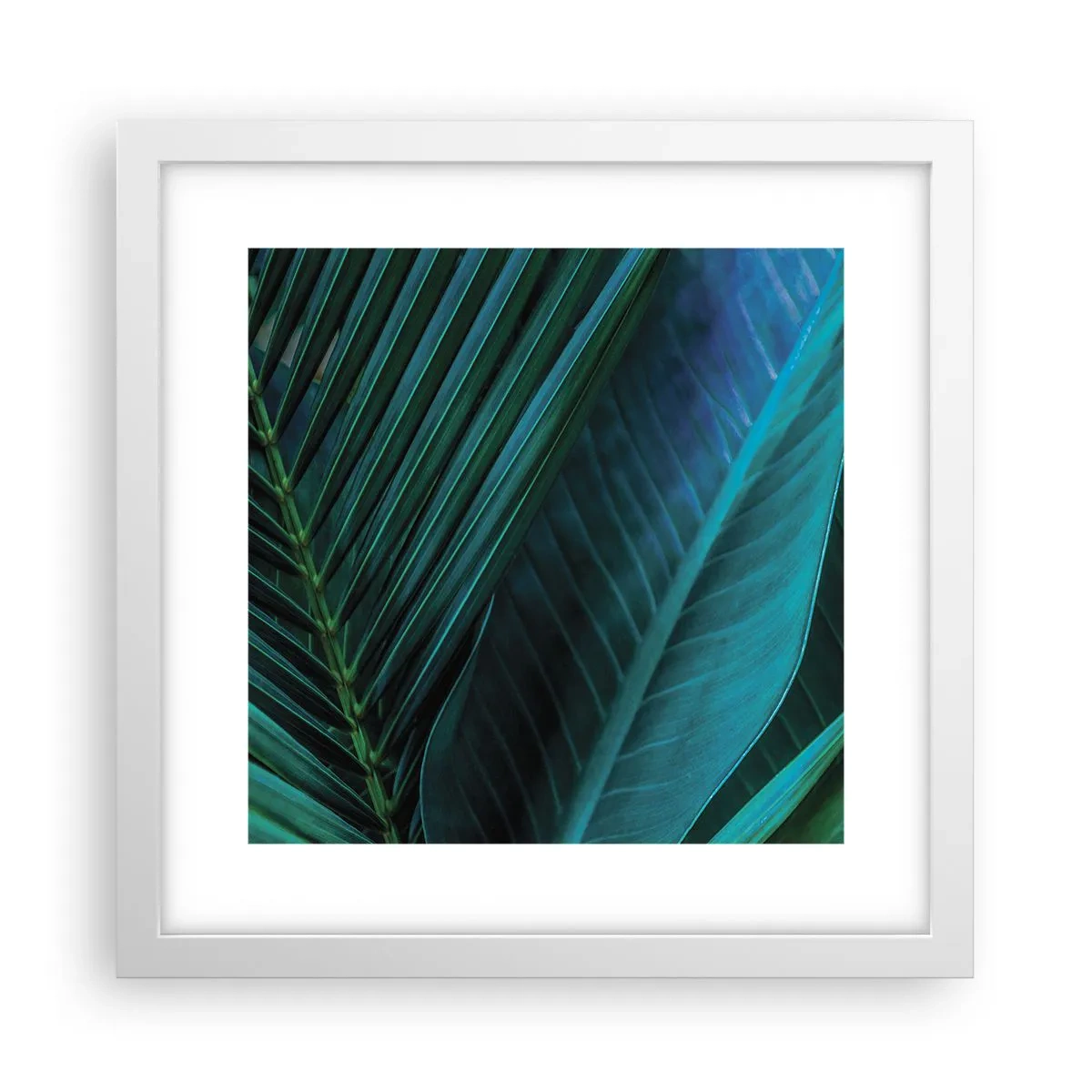 Poster în ramă albă - Anatomia verdelui - 30x30 cm