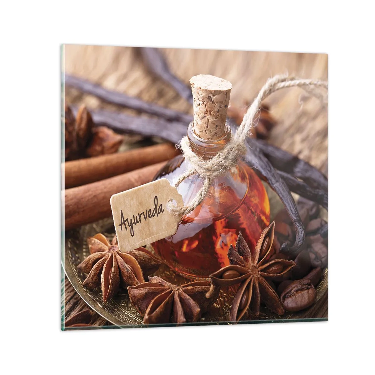 Tablou pe sticlă - Unitatea trupului și a spiritului - 40x40 cm