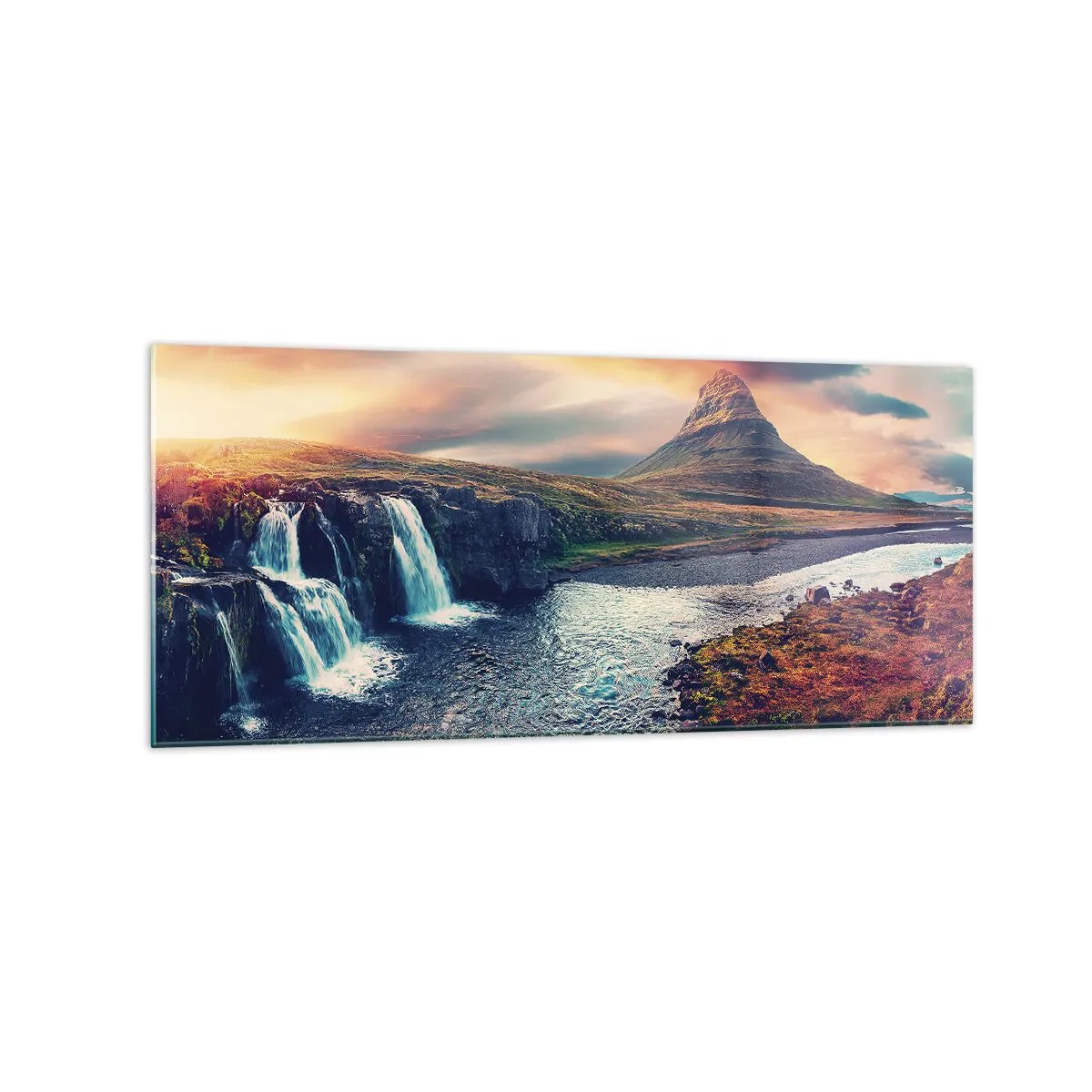 Tablou pe sticlă - În măreția naturii - 120x50 cm