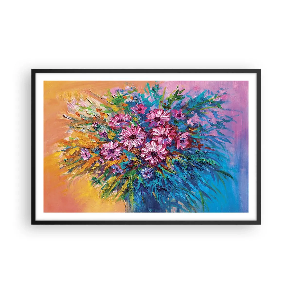 Poster în ramă neagră - Energia vieții - 91x61 cm