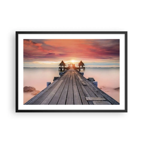 Poster în ramă neagră - Vestul la est - 70x50 cm