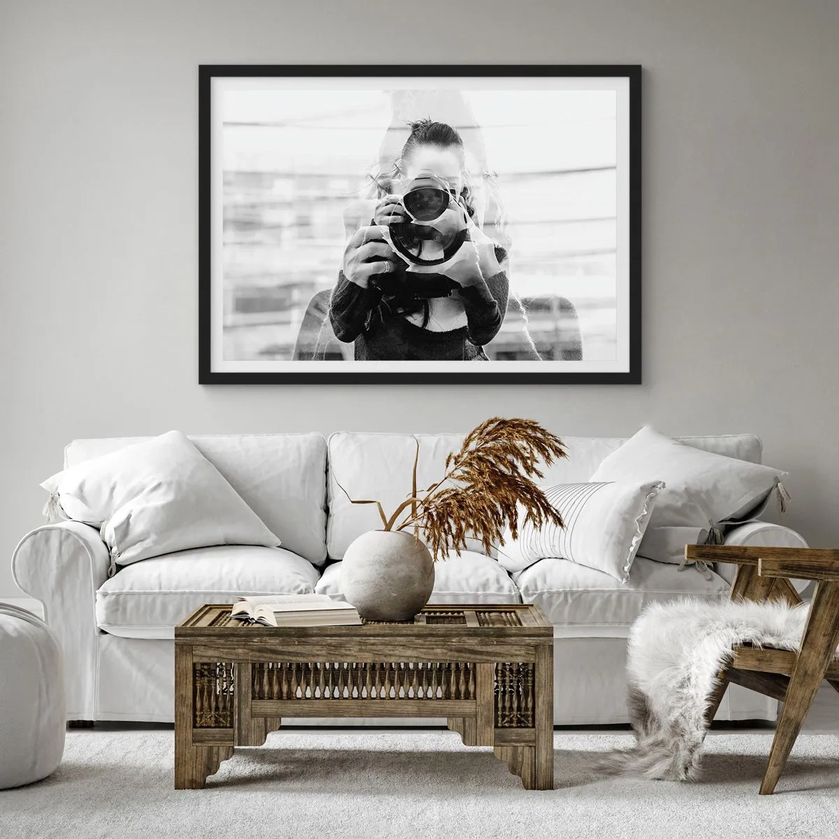 Poster în ramă neagră - Creator și material - 70x50 cm
