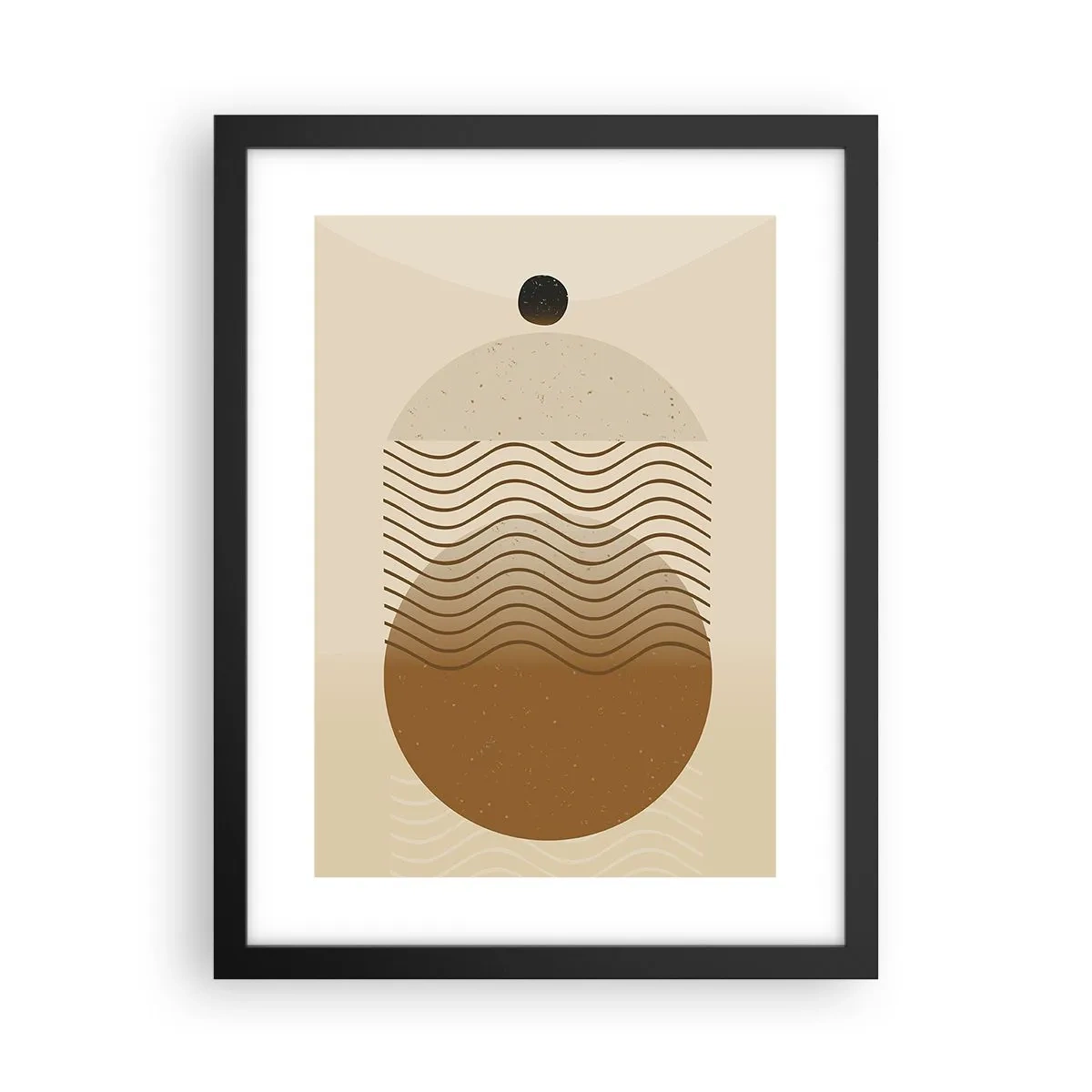 Poster în ramă neagră - Despre originea figurilor geometrice - 30x40 cm
