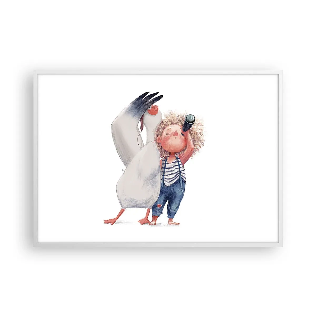 Poster în ramă albă - Un plan pentru o călătorie minunată - 100x70 cm