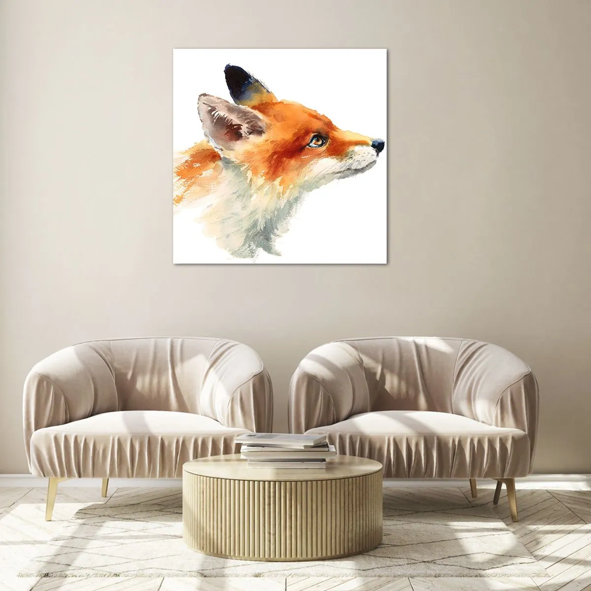 Tablou pe sticlă - Nu poți fi niciodată prea atent - 40x40 cm