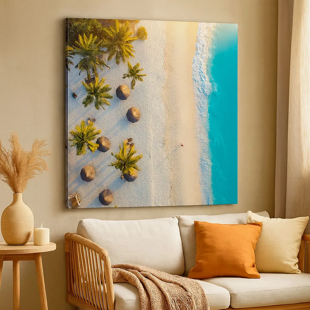 Tablou pe pânză - Bun venit în paradis - 30x30 cm