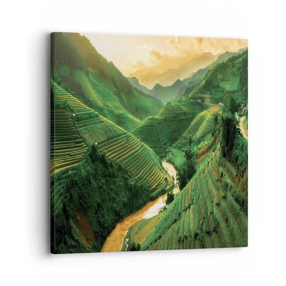 Tablou pe pânză - Valea vietnameză - 30x30 cm