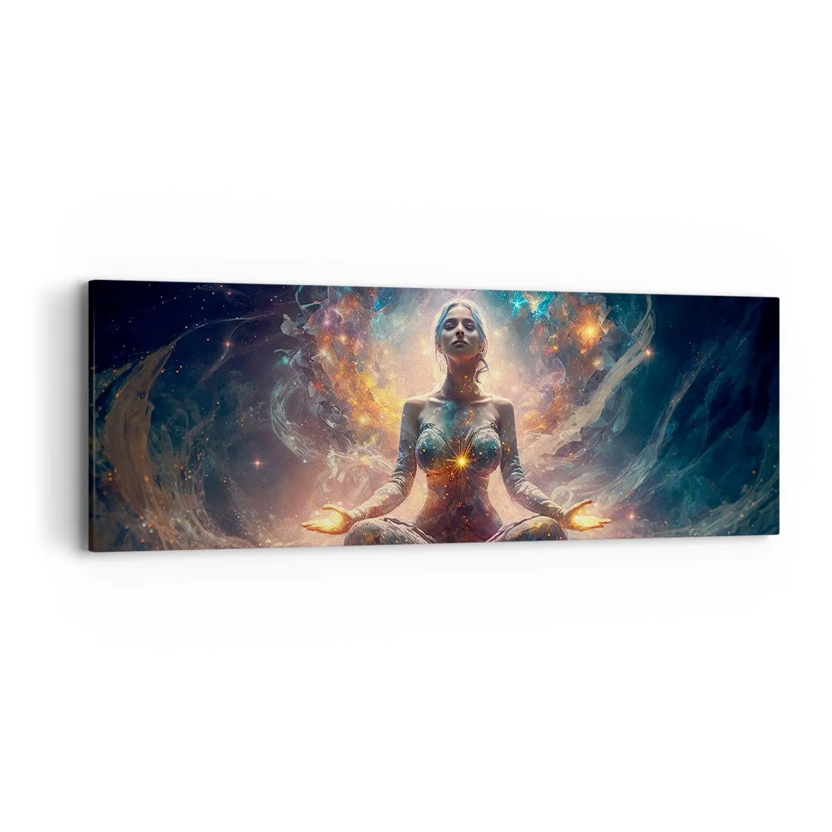 Tablou pe pânză - Flux de energie bună - 90x30 cm