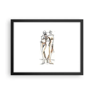 Poster în ramă neagră - Un studiu de farmec - 40x30 cm