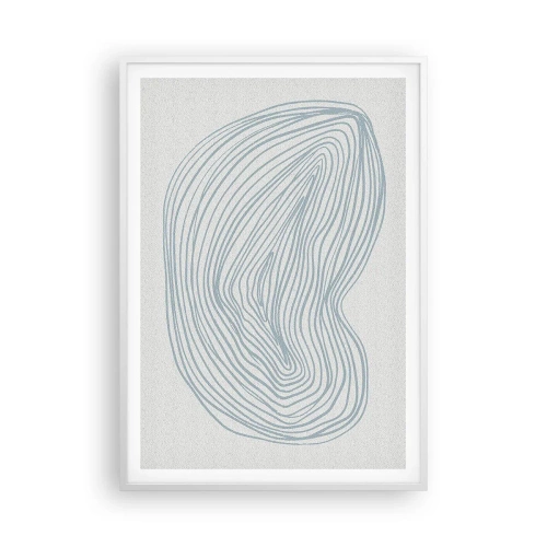 Poster în ramă albă - Zâmbet de picături - 70x100 cm
