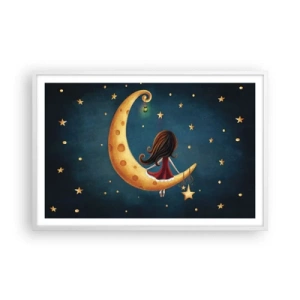 Poster în ramă albă - A fost odată ca niciodată... - 91x61 cm