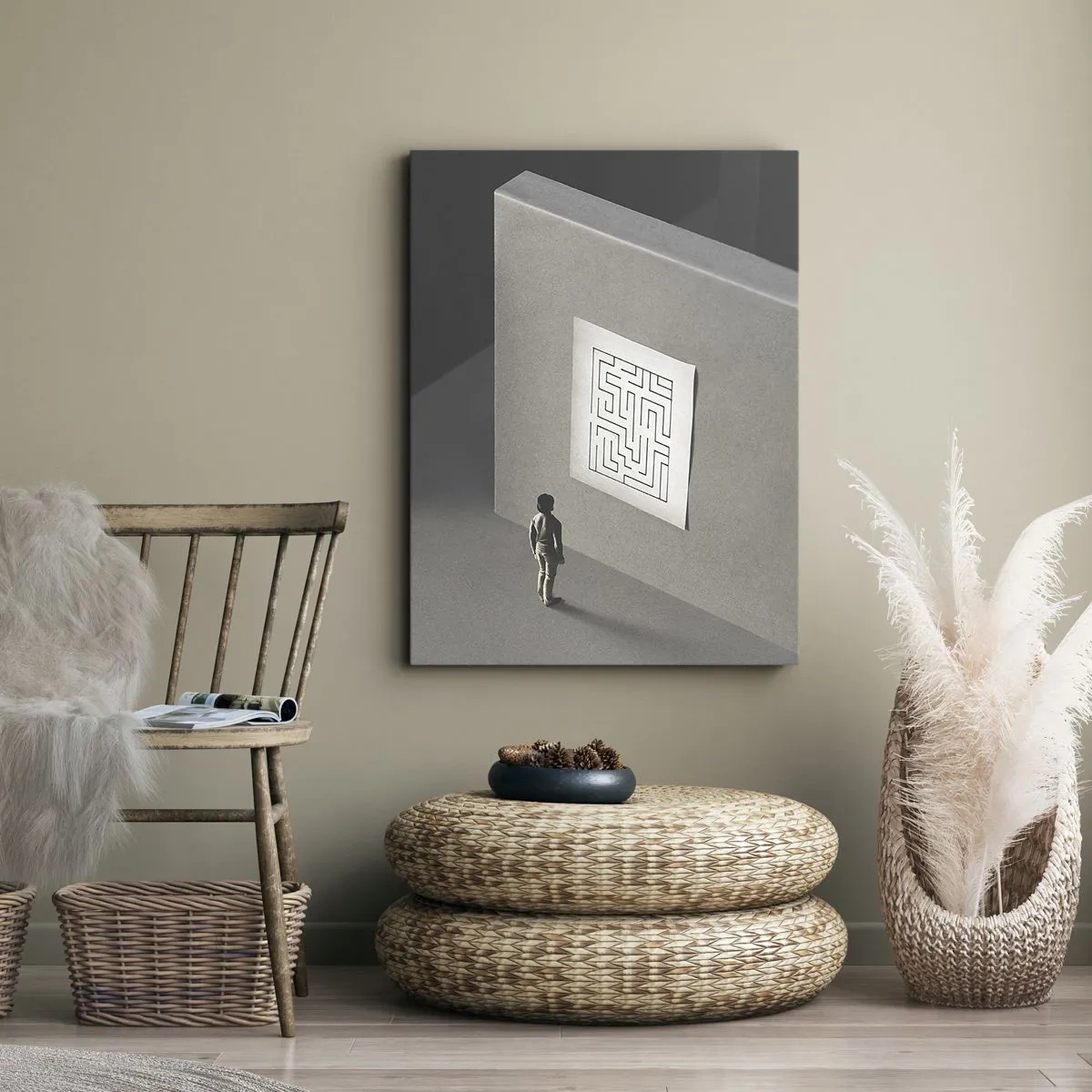 Tablou pe pânză - Dar unde sunt? - 65x120 cm