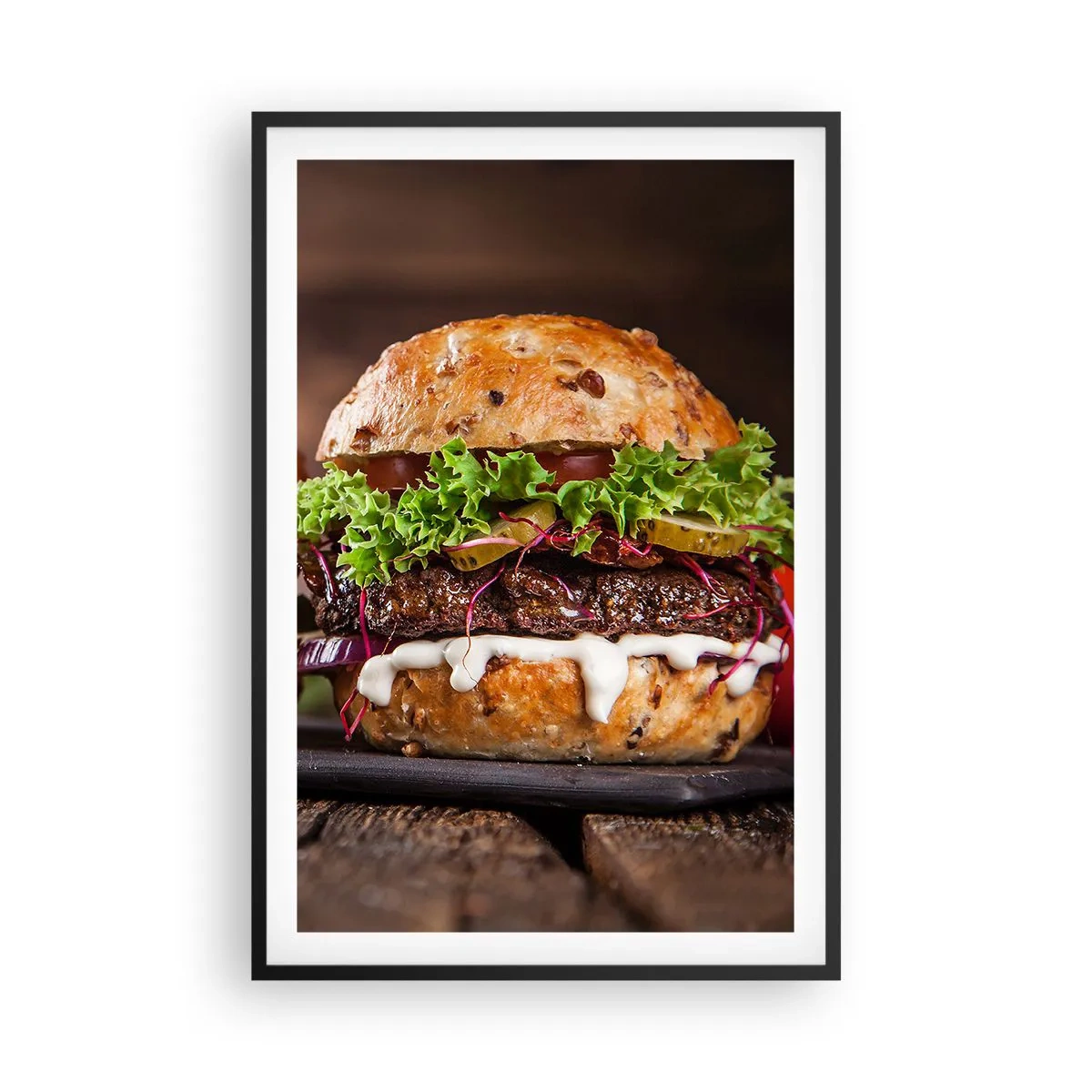 Poster în ramă neagră - American dream - 61x91 cm