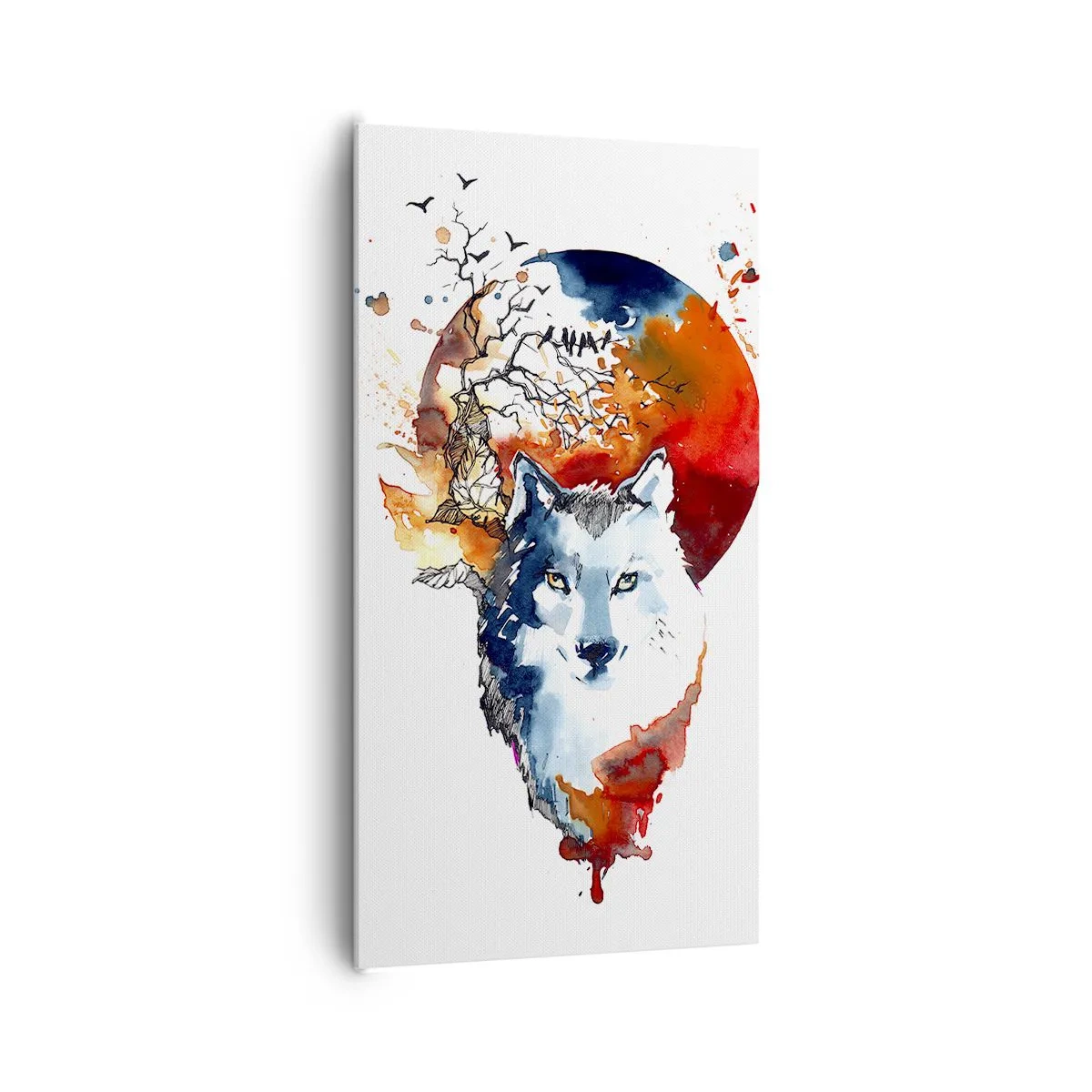 Tablou pe pânză - Bot în bot cu noaptea - 65x120 cm