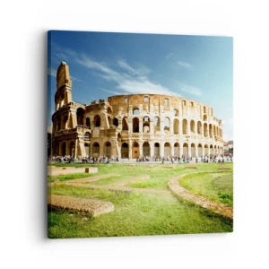 Tablou pe pânză - Încă mai poți auzi zgomotul armelor - 30x30 cm