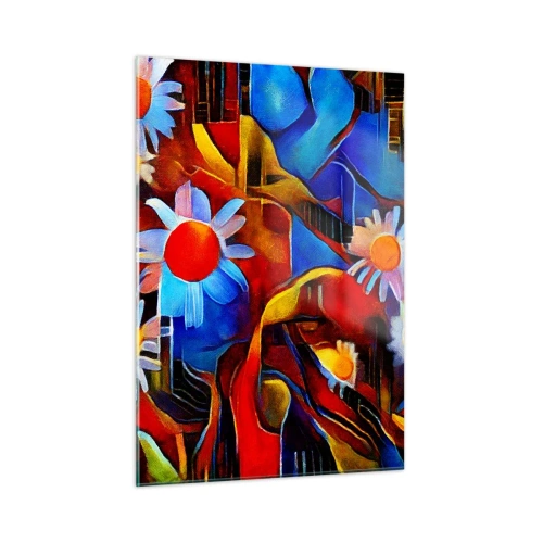 Tablou pe sticlă - Culorile vieții - 50x70 cm